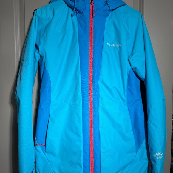 Columbia Omni-Heat Ski Jacket | Women’s Size S | Waterproof Winter Coat | Blue/P - Picture 1 of 3
